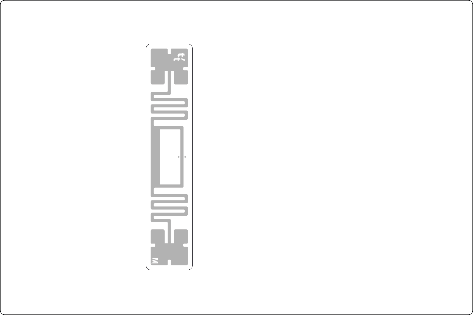 110x260 RFID Lojistik Etiketi