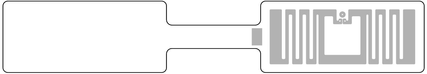 121.8x21mm RFID Takı Etiketi