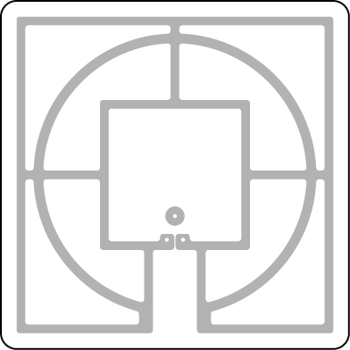 33x33 RFID Lojistik Etiketi