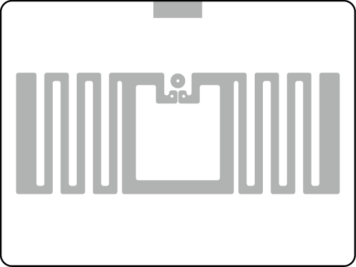 33x44 RFID Tekstil Etiketi