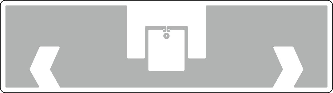 38x8 RFID Perakende Etiketi