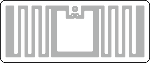 43x18 RFID Tekstil Etiketi