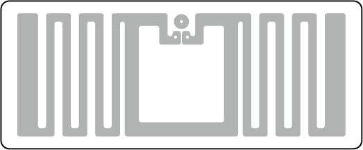 44x18 RFID Perakende Etiketi