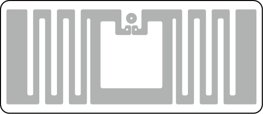 44x19 RFID Tekstil Etiketi