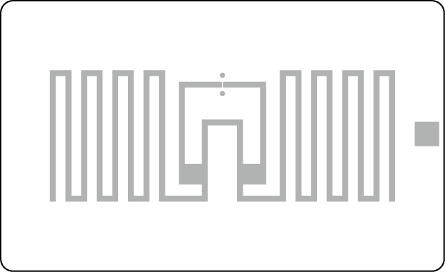 54x33 RFID Tekstil Etiketi