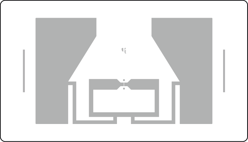70x40 RFID Tekstil Etiketi
