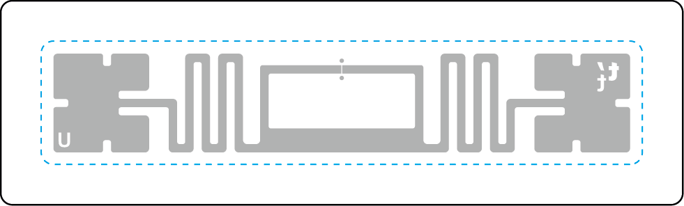 83x25 mm UHF Tedarik Zinciri Etiketi
